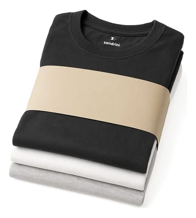 Kit com 3 Camisetas Sandrini de Algodão