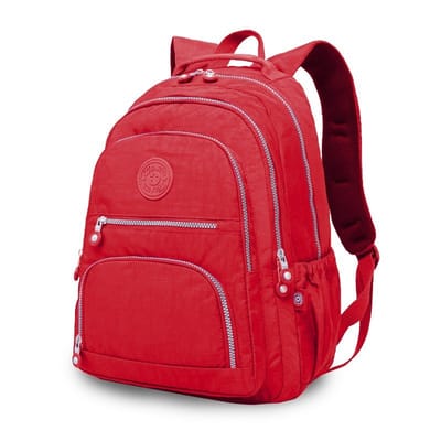 Mochila Escolar Feminina Juvenil Básica Bolsa Faculdade Reforçada