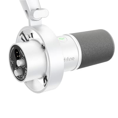 Microfone FIFINE XLR/USB Amplitank K688 Branco