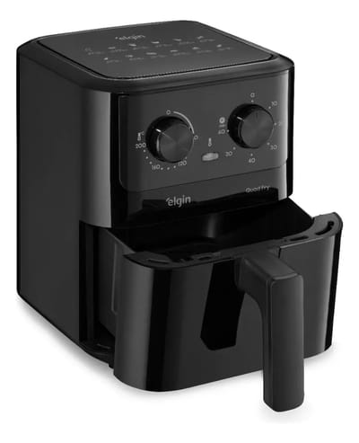Fritadeira Air Fryer Elgin Quad Fry 4,2L 1400W Preta