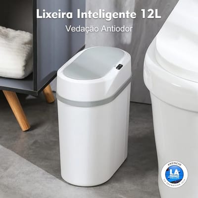 Lixeira Automática 12L com Sensor Sem Toque