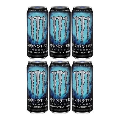 Pack 6x Monster Absolutely Zero 473ml