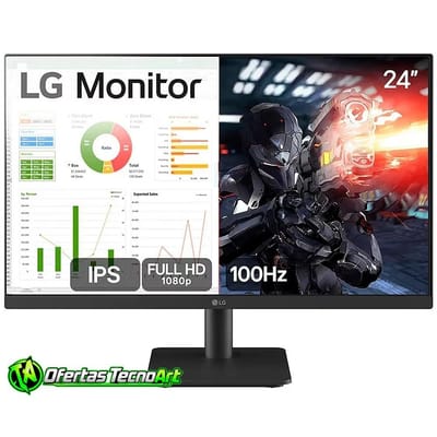 Monitor LG Gamer 24 100Hz Full HD 24MS500-B