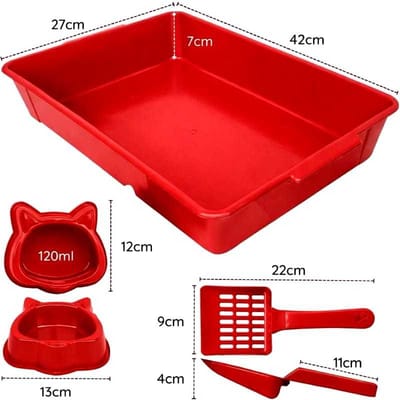 Kit Bandeja Higiênica para Gato Caixa Sanitária
