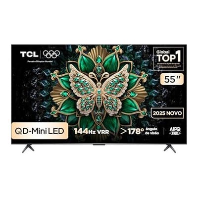 Smart TV TCL 55" QD-Mini LED 4K 144Hz Google TV