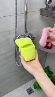 1 Peça De Espuma De Sabão , Saco Para Banho Com Proteção De Sabonetes , Fabricante De Bolhas De Esponja Espessa