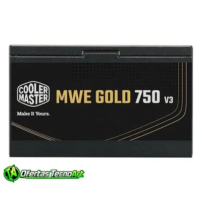 Fonte Cooler Master 750W MWE Gold V3 ATX 3.1 80 Plus Gold