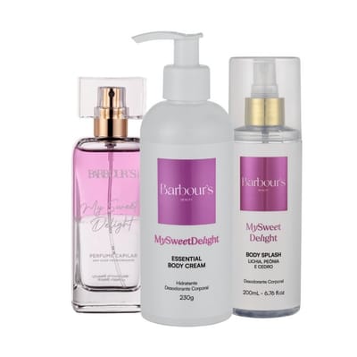 Kit My Sweet Delight Body Splash + Hidratante + Perfume Capilar