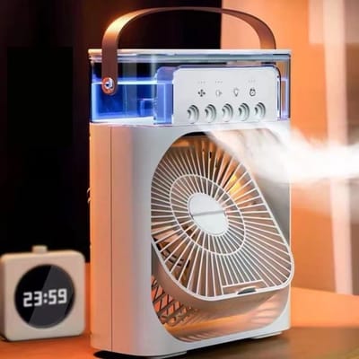 Refrigerador de Ar Portátil com Ventilador e USB-C