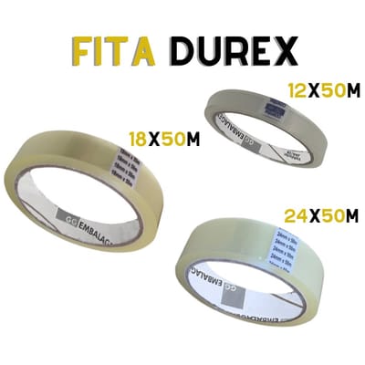 Fita Durex Fina Transparente