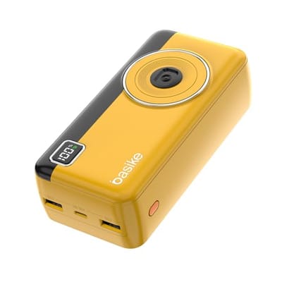 Power Bank 30000mAh Basike com Cabo Amarelo