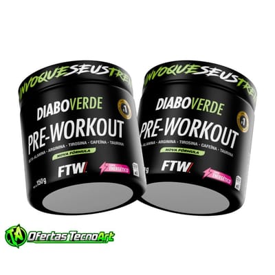 Kit 2x Pré Treino Diabo Verde 150g FTW