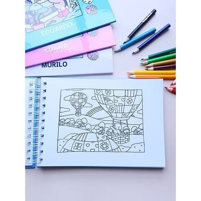 Livro de Colorir A5 Ursinhos 50 Folhas 180g