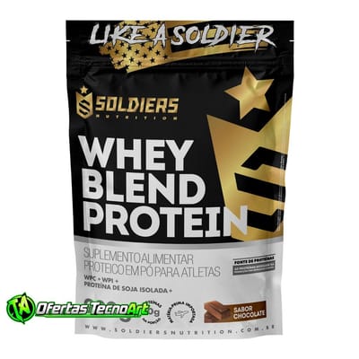 Whey Blend Protein Concentrado e Isolado 900g Soldiers Nutrition
