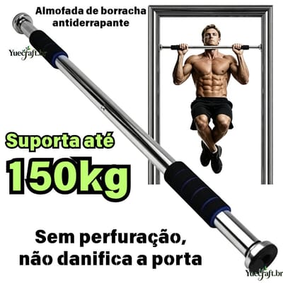 Barra Fixa para Porta Regulável 64 a 100 cm