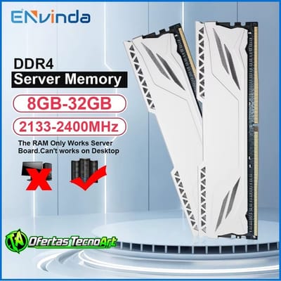 Memória RAM Envinda 8GB 2133MHz DDR4 ECC para Xeon X99