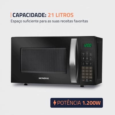 Micro-ondas Mondial 21 Litros 1200W