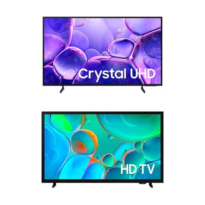 Kit 2 Smart TV Samsung 55 Crystal UHD 4K + 32 HD