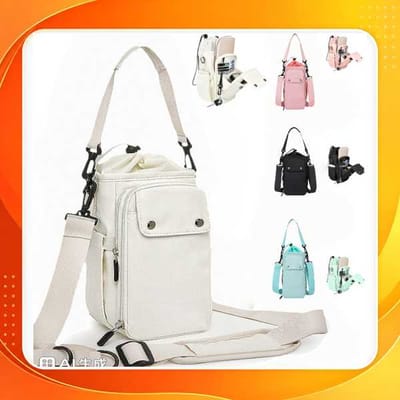 Bolsa Para Garrafa 5 Bolsos 40oz Impermeável Alça Ajustável