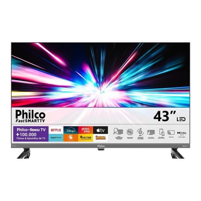 Smart TV 43 Philco QLED HDR10 Roku TV P43KRB