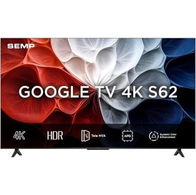 Smart TV SEMP 65" LED 4K UHD Google TV 65S62