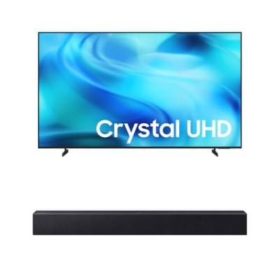 Combo Smart TV 70 Crystal UHD 4K 2026 + Soundbar Samsung HW-B400F