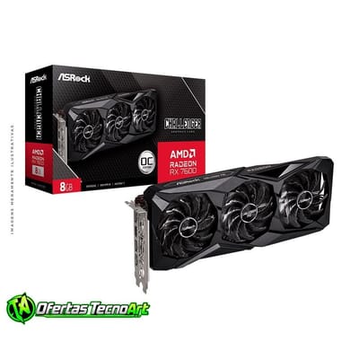 Placa de Vídeo ASRock RX 7600 8GB Challenger Pro OC