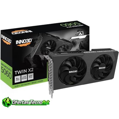 Placa de Vídeo INNO3D RTX 5060 Twin X2 8GB GDDR7