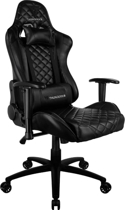 Cadeira Gamer Profissional TGC12 Preta THUNDERX3