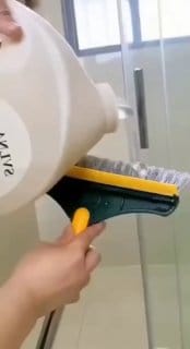 Escova Rodo De Limpeza Mop Vassoura 2 Em 1 Gap Esfregão Limpa Casa Banheiro Cozinha Chão Cantos