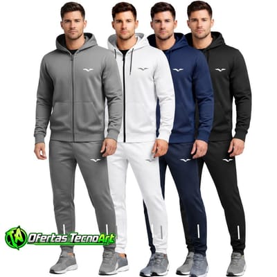 Conjunto Masculino Jaqueta e Calça Jogger Esportivo