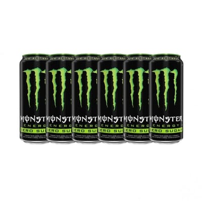 Kit 6 Energético Zero Açúcar Monster 473ml