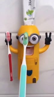 Porta-Escovas Infantil de Parede Antipoeira