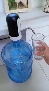 1 Bomba Elétrica Universal D'Água Dispenser Automático Com Carregamento Usb Galão De 20L