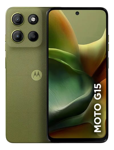 Smartphone Motorola Moto G15 256GB 4GB RAM 8GB RAM Boost 50MP Verde
