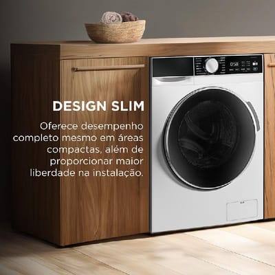 Lava e Seca Midea 11kg Inverter Ciclo Pets MFA01D110B 16 Programas Branca 220v