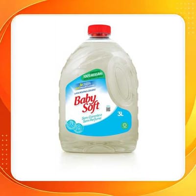 Lava Roupas Hipoalergênico Baby Soft Max Cuidado - 3L