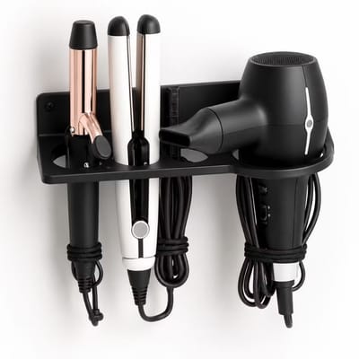Suporte de Parede Multifuncional para Chapinha e Secador