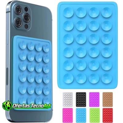 Suporte de silicone com ventosa para capinha celular