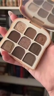 NOVO Brinde 9 Cores Paleta De Sombras Foscas Peroladas/Olho/Maquiagem Feminina/Cosméticos/Duradoura/Natureza