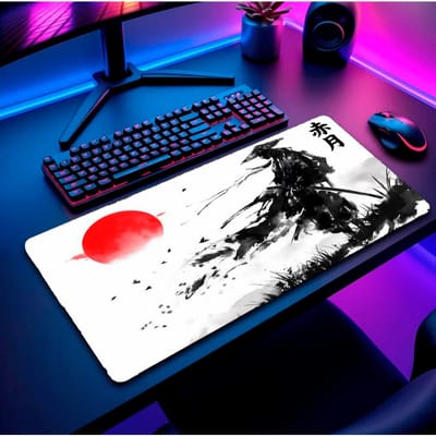 Mouse Pad RGB Grande Gamer com Apoio Ergonômico