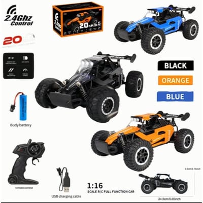 Carrinho Controle Remoto Off-Road 1:16 2.4GHz 20km/h