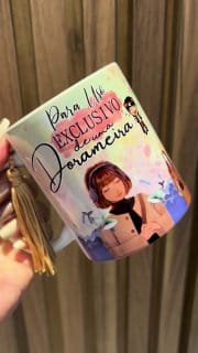 Caneca Para Uso Exclusivo de Uma Dorameira 325 ml Porcelana