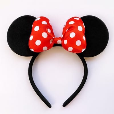 Tiara Orelha Minnie Festas Fantasia Personalizada Mundo Rosa