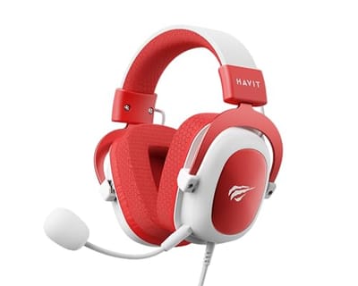 Havit Headphone Fone de Ouvido H2002d Red Gamer com Microfone