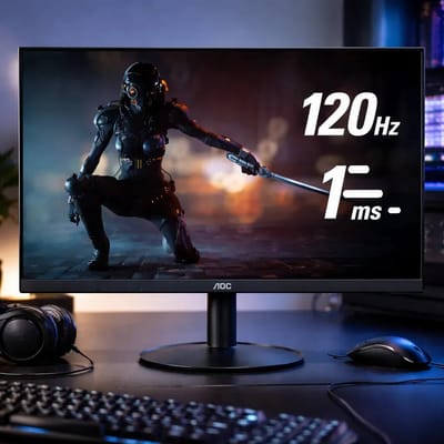 Monitor Gamer Aoc Serie B30 215 Full Hd Gaming 120hz 1ms 22b30hm23 Cor Preto