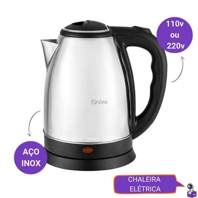 Chaleira Elétrica Inox 1.8L
