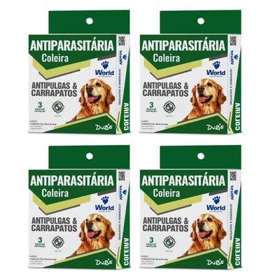 Coleira Cães Antipulgas e Carrapatos Dugs 56cm World