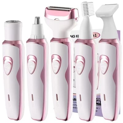 Barbeador Elétrico Feminino 4 em 1 Recarregável