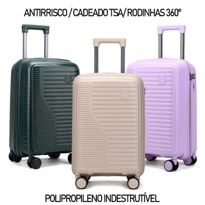 Mala de Bordo de Viagem 10kg Polipropileno Dermond Pro 55cm